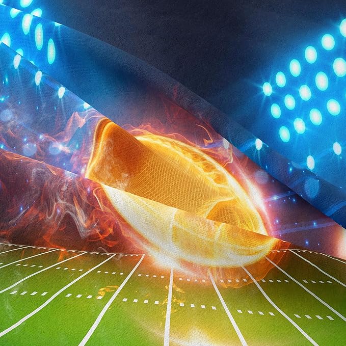 Tailor Shop Football Boys Comforter Sets Twin Size,Football Bedding Sets for Boys Kids Teens with 1 Pillowcase……