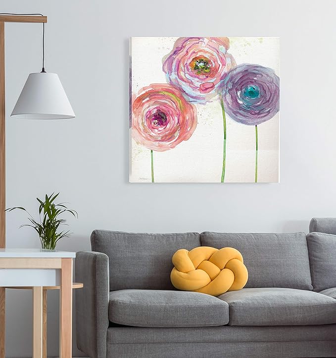 Wexford Home Summer Fields III Gallery Wrapped Canvas Wall Art, 40x40,