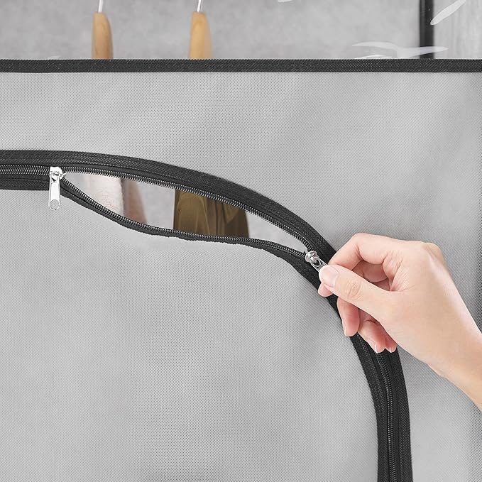 Whitmor Portable Clothes Closet - Freestanding Garment Organizer with Cover - 36 Inches Wide - Grey