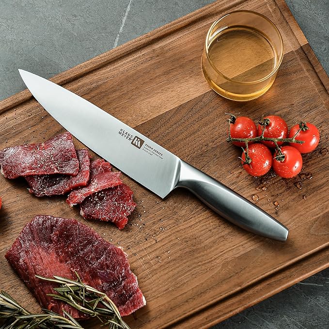 13-Piece Kitchen Knife Set With Block, High Carbon Stainless Steel and Non-Slip Handles. Rust Proof And Dishwasher Safe Cutlery