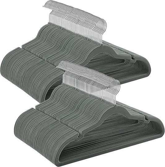 SONGMICS Set of 6 Drawer Organizers, Closet Organizers for Underwear, 120 Cells, Foldable Sock Holders, 11.8 x 11.8 x 3.9 Inches, for Storing Socks, Ties, Belts, Dove Gray URUS011G02