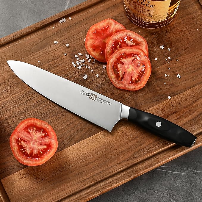 15 Pieces Knife Block Set, High Carbon German Stainless Steel Forged Sharp Blade Knife Set With Block, Dishwasher Safe Cutlery