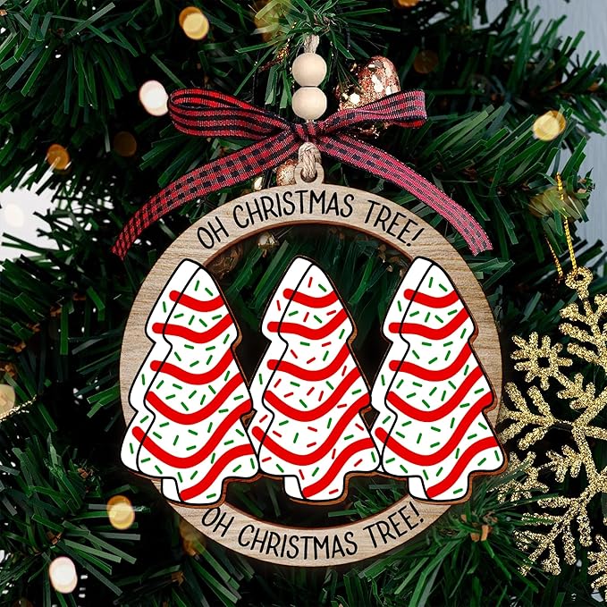 Christmas Tree Ornaments - Vintage 2025 Ornaments for Christmas Tree, Dated Xmas Ornament 2025 for Family, Beautiful Christian Ornament for Christmas Decoration