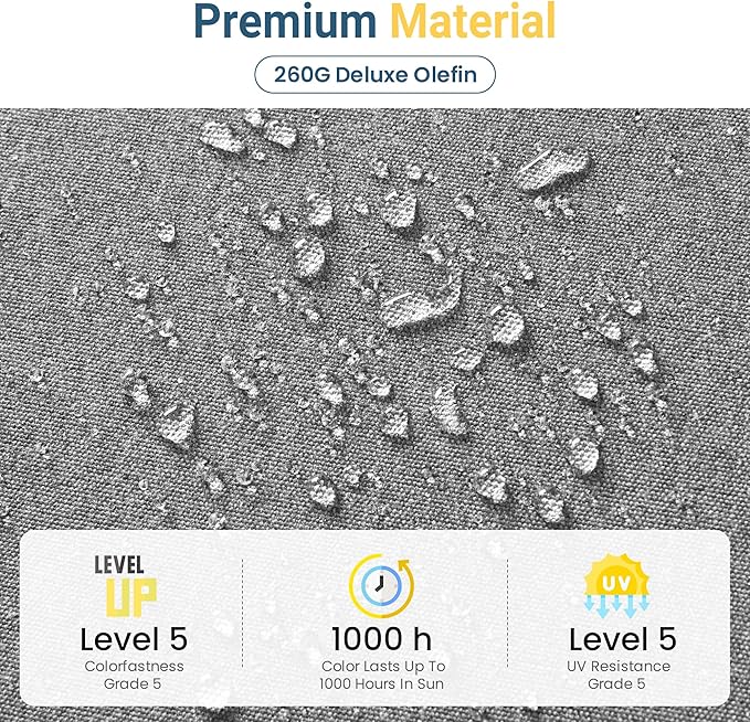 Wisteria Lane Patio Furniture Metal Loveseat, Metal Outdoor Chairs with Upgraded Cushions, All-Weather Outdoor 2 Seats Sofa Couch for Balcony, Garden, Deck, Backyard, Grey