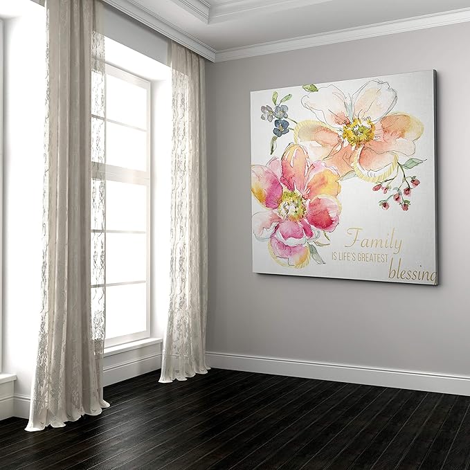 Wexford Home Family Blessing Gallery Wrapped Canvas Wall Art, 40x40,