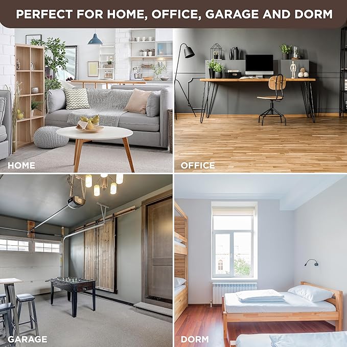 HOLDN’ STORAGE Portable Wardrobe Closet - 65 lb Large Capacity, Internal Heavy Duty Metal Rod, Zipper & Clear Window, Durable Clothes Organizer, Tool-Free Easy Assembly, Brown Canvas Cover