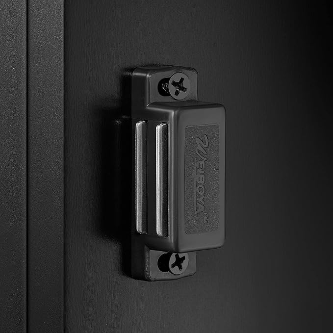 Yaheetech Wooden Bathroom Floor/Side Storage Organizer Cabinet with 4 Drawers and 1 Cupboard, Freestanding Entryway Storage Unit Console Table for Home Decor