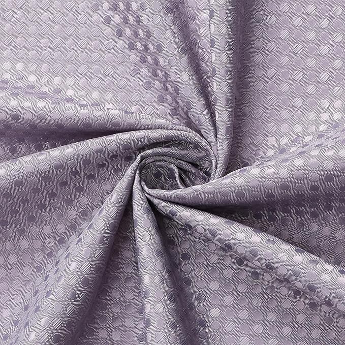 3 in 1 Stall Half Size Purple Shower Curtain Set-36 W x 72 H, Lavender Waffle Waterproof Fabric and PEVA Liner Set with Stainless Steel Hooks