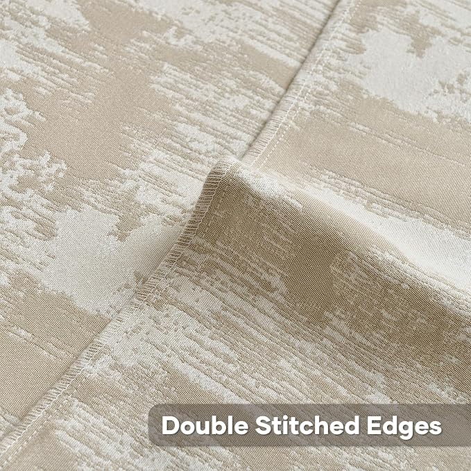 FUTEI Brown White Decorative Throw Pillow Covers 12x20 Inch Set of 2,Soft Faux Cashmere Jacquard - Textured & Cozy Pillow Case,Modern Home Decor for Couch Bed Living Room