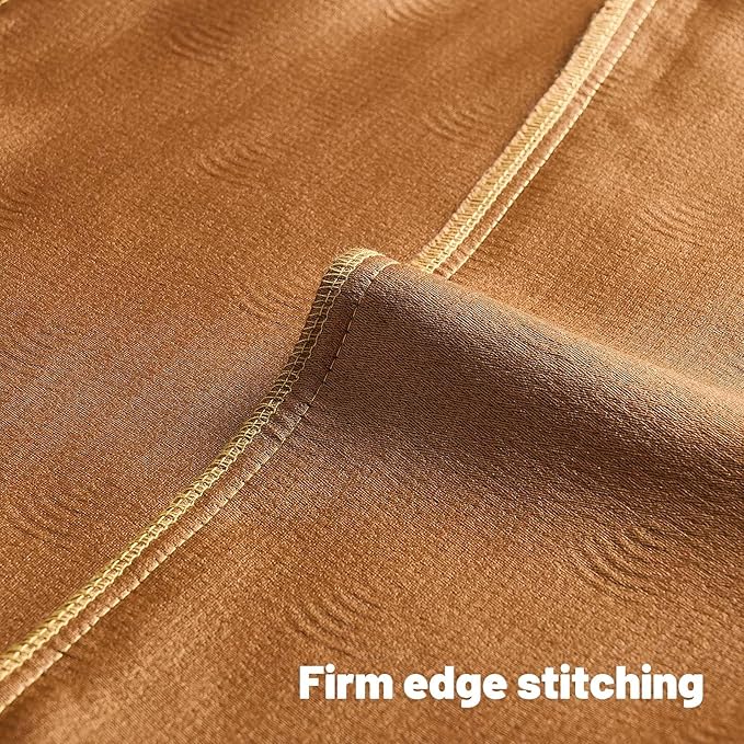 FUTEI Bronze Chenille Decorative Throw Pillow Covers 24x24 Inch Set of 2,Soft Cozy Striped Geometric Patterns European Cushion Case,Modern Home Decor for Couch Bed Living Room