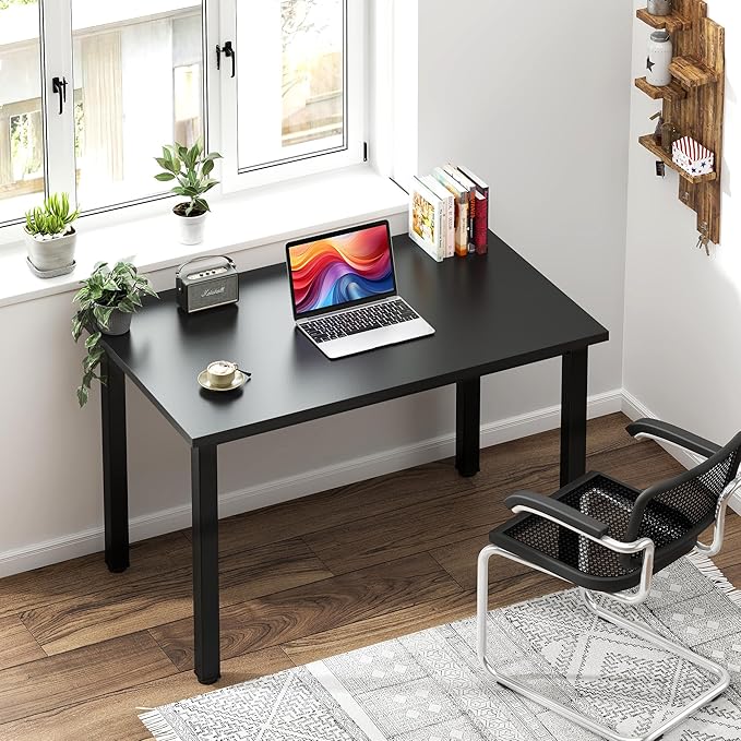 Need Small Computer Desk 31.5 inches Sturdy Writing Table Teens Study Table Laptop Desk for Home Office,Black AC3-8040-CB