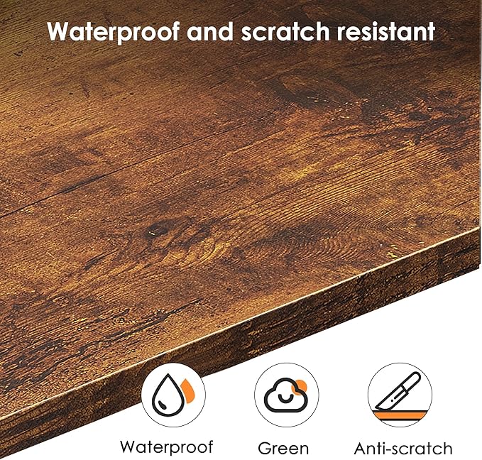 Need 54.3 Inch Large Computer Desk, Modern Simple Style Desk for Home Office, Basic Writing Table for Study Student, Vintage