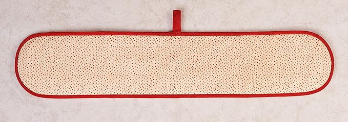 Maison d' Hermine Double Oven Mitt (7" x 35") 100% Cotton Heat Resistant BBQ Cooking Gloves with Loop for Thanksgiving Christmas Decorations Baking Cooking Barbeque Handling Hot Pan (Kalahari)