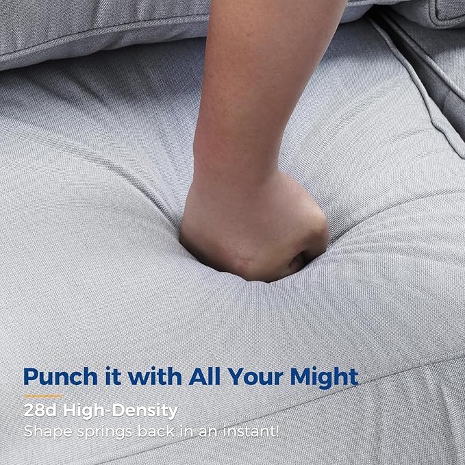 Wisteria Lane Aluminum Patio Furniture Set, 5 Seats Metal Outdoor Furniture Set with CSA Certified 54in Propane Gas Fire Pit Table, Patio Conversation Set with 5in Olefin Cover Cushions, Light Grey