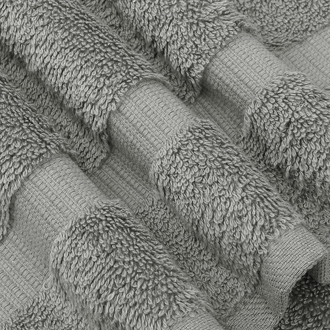 Chakir Turkish Linens Premium Cotton Absorbent Turkish Towels (Hand Towel - 4 Piece Gray)