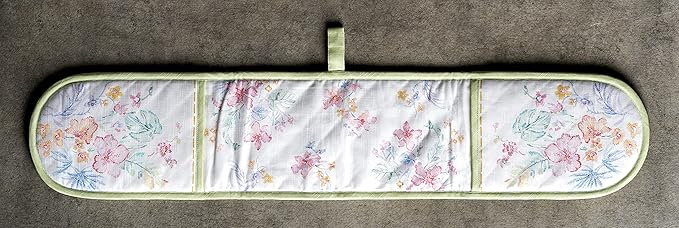 Maison d' Hermine Paradise Island 100% Cotton Easter Double Oven Glove with Loop Heat Resistant for BBQ | Cooking | Baking | Grilling | Microwave | Barbecue | Spring/Summer (7.5 Inch by 35 Inch)