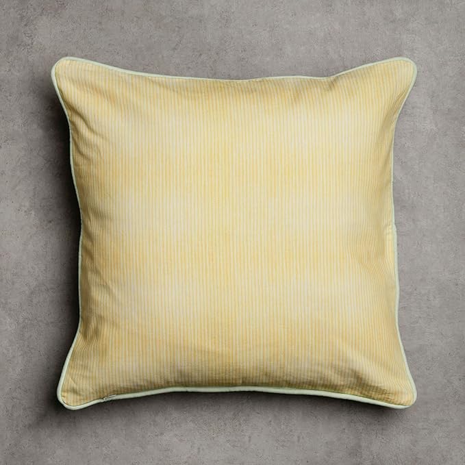 Maison d' Hermine Decorative Pillow Covers 18 x 18 Inch Square 100% Cotton Throw Pillow Covers with Invisible Zipper Cushion Case for Living Room Couch, Chair, Sofas, Bedroom, Home (Easter Zest)