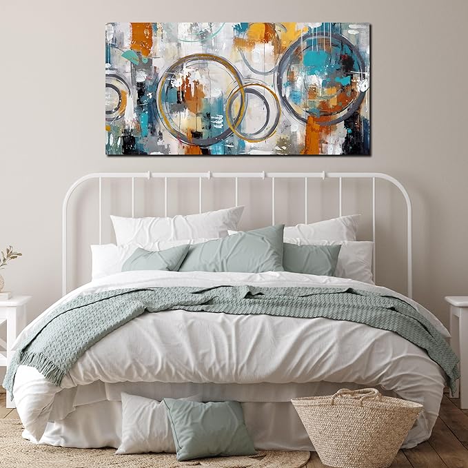 JKWALL77 Minimalist Wall Decor - Large Abstract Canvas Wall Art - Wall Pictures for Living Room Ready to Hang Size 29" x 59"