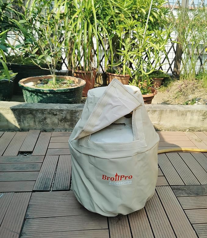 Propane Tank Cover Fits 20-Pound Steel Propane Cylinder - Beige