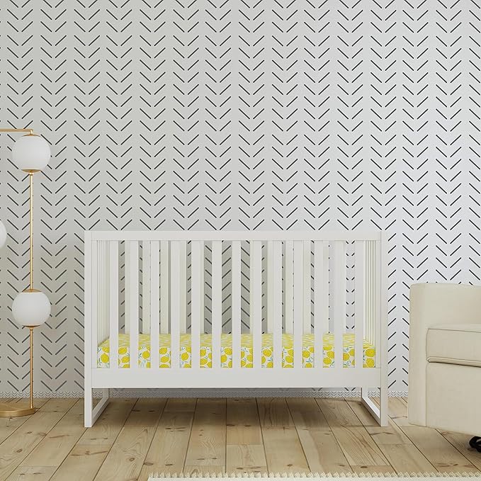 DaVinci Hunter 3-in-1 Convertible Baby Crib with Toddler Bed and Daybed Conversion - Strong, Durable, and Easy to Assemble - GREENGUARD Gold Certified with 4 Adjustable Mattress Heights - White