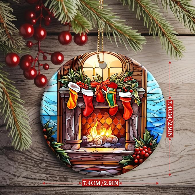 Christmas Ornament, Stocking Ornament, Christmas Decorations for Tree, Heirloom Keepsake, Gift Idea