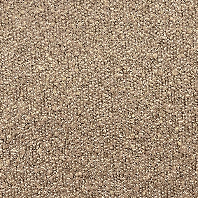 HomePop Modern Metal Bench|Bench for Living Room & Bedroom | Decorative Home Furniture - Brown Boucle