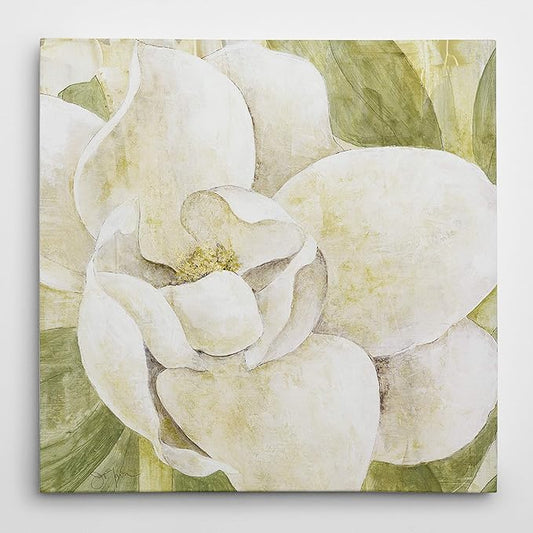 Wexford Home Magnolia Dolce Gallery Wrapped Canvas Wall Art, 24x24,