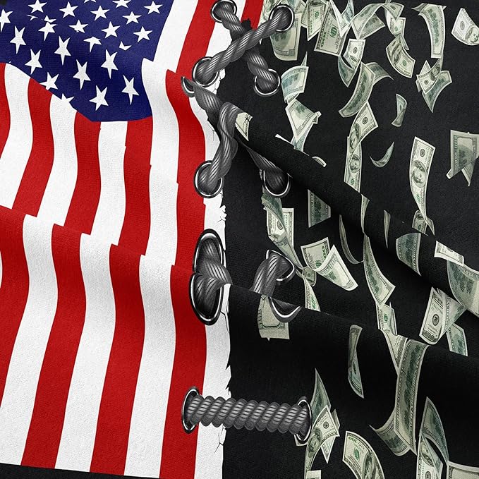 Tailor Shop American Flag Comforter Sets Twin Size,Money Comforter Set American Flag Bedding Sets for Kids Boys Teens One Hundred Dollar Bedding Sets 2 Piece with 1 Comforter and 1 Pillowcase……