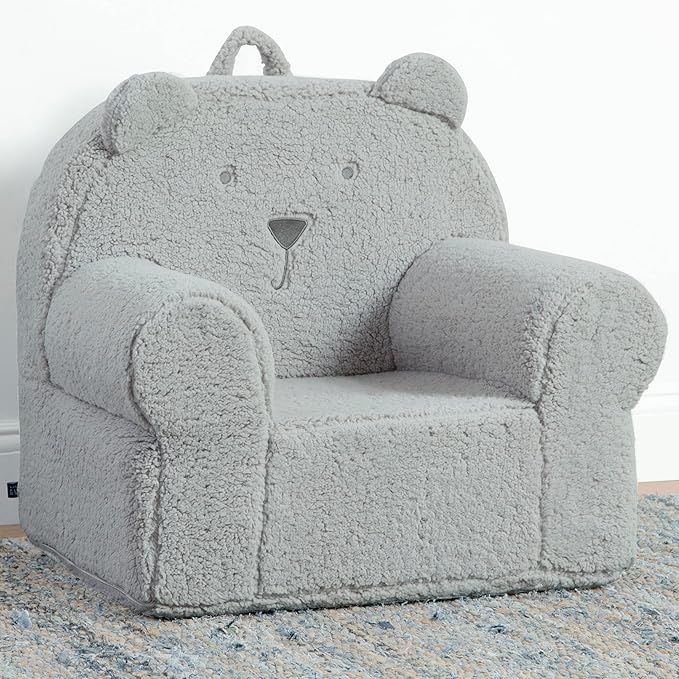 GAP babyGap Sherpa Bear Chair - Greenguard Gold Certified, Grey