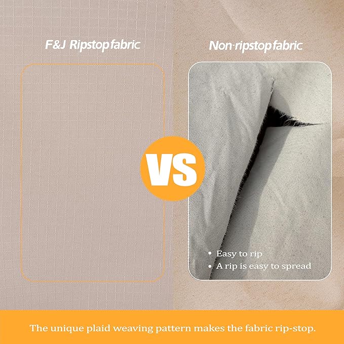 F&J Outdoors Patio Furniture Cover, Waterproof UV Resistant for Table & Chairs Set, 74"Wx47"Dx27.5"H