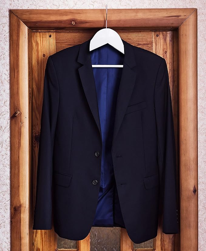 Utopia Home Premium Wooden Hangers 20 Pack - Durable & Slim Coat Hanger - Suit Hanger with 360-Degree Rotatable Hook - Wood Hangers with Shoulder Grooves (White Color)