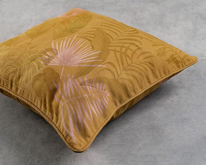 Maison d' Hermine Decorative Pillow Covers 20x20 Inch Square 100% Cotton Throw Pillow Covers with Invisible Zipper Cushion Case for Living Room Couch, Chair, Sofas, Bedroom, Home (Creole - Caramel)