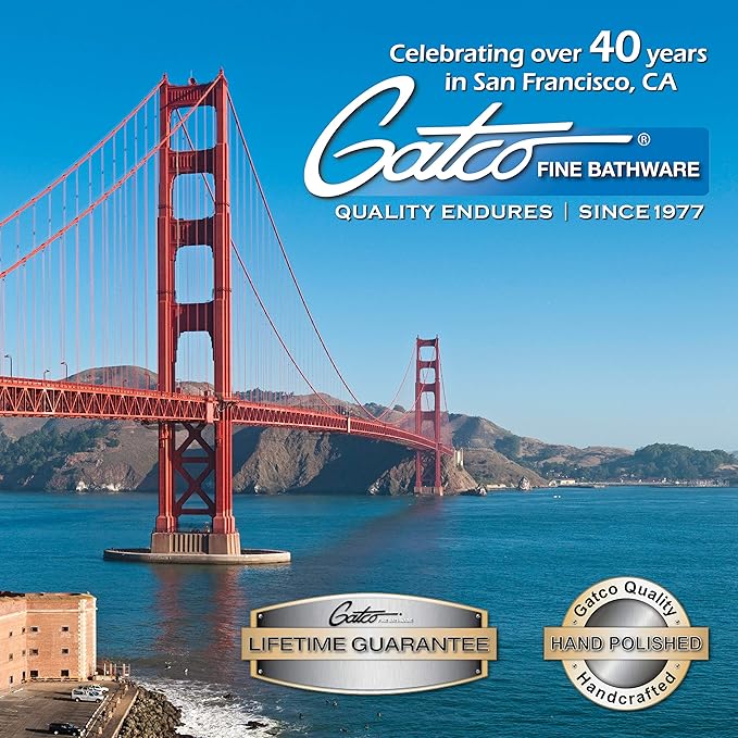 Gatco 1381 Elegant Table Mirror, Chrome