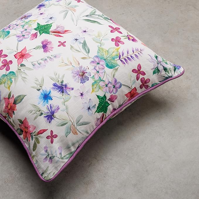 Maison d' Hermine Decorative Pillow Covers 20x20 Inch Square 100% Cotton Throw Pillow Covers with Zipper - Chair, Couches, Sofas, Bedroom, Home for Easter Decorations (Chardon)