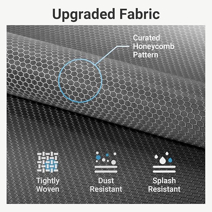 VIPEK V7C Garment Racks with Cover Portable Closets for Hanging Clothes, Heavy Duty Clothes Rack with Shelves Metal Closet Wardrobe, Max 670lbs, White Rack with Grey Upgraded Polyester Cover