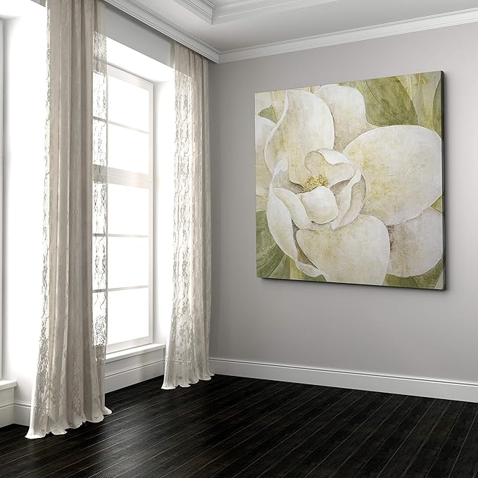 Wexford Home Magnolia Dolce Gallery Wrapped Canvas Wall Art, 16X16,