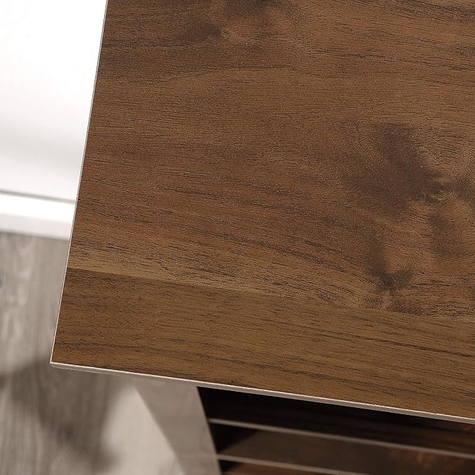 Sauder 5 Tier Book Shelf Wooden Bookcase Multipurpose Bookshelf for Home Office, Living Room, in Grand Walnut