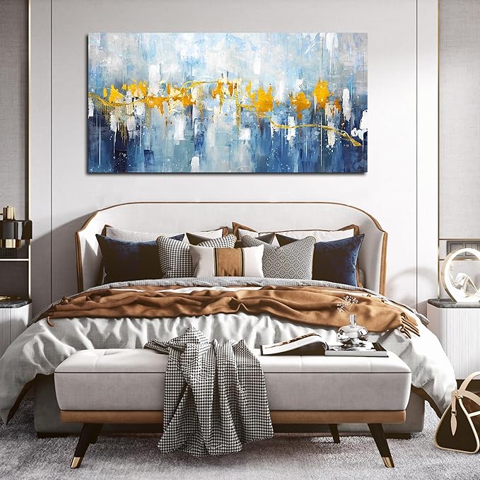 ZHAOSHOP Large Wall-Art for Living Room - Abstract Artwork for Walls - Modern Painting Wall Art Ready to Hang Size 29" x 59"
