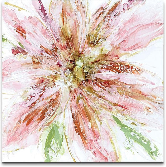 Wexford Home Floral Strokes I -Gallery Wrapped Canvas Art Print 40x40 Multicolor