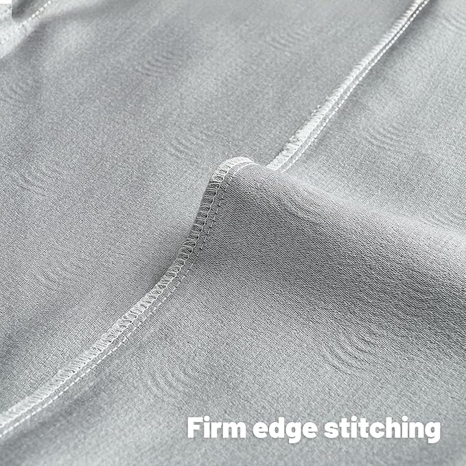 FUTEI Light Grey Chenille Decorative Throw Pillow Covers 12x20 Inch Set of 2,Soft Cozy Striped Geometric Patterns Lumbar Pillow Cases,Modern Home Decor for Couch Bed Living Room