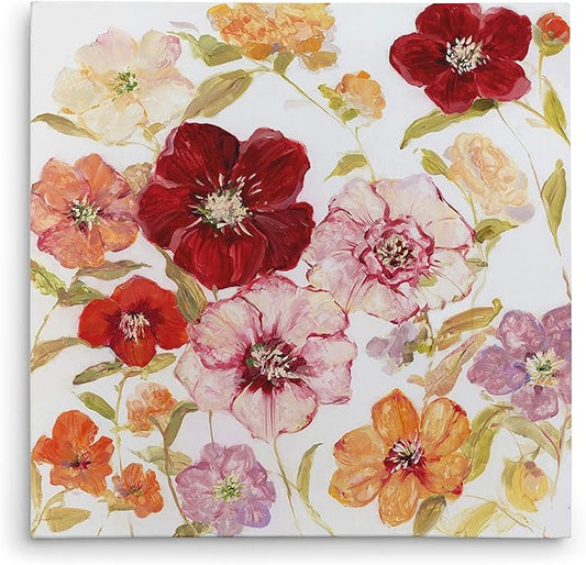 Wexford Home Avant Garden II Gallery Wrapped Canvas Wall Art, 24x24,