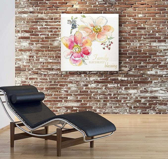 Wexford Home Family Blessing Gallery Wrapped Canvas Wall Art, 40x40,