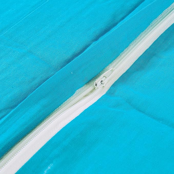 NEWLAKE Quilted Cotton Bed Pillowcases, Striped Jacquard Style, 2 Pieces, 20x27 Inch