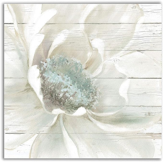 Wexford Home Weathered White I Gallery Wrapped Canvas Wall Art, 32X32,