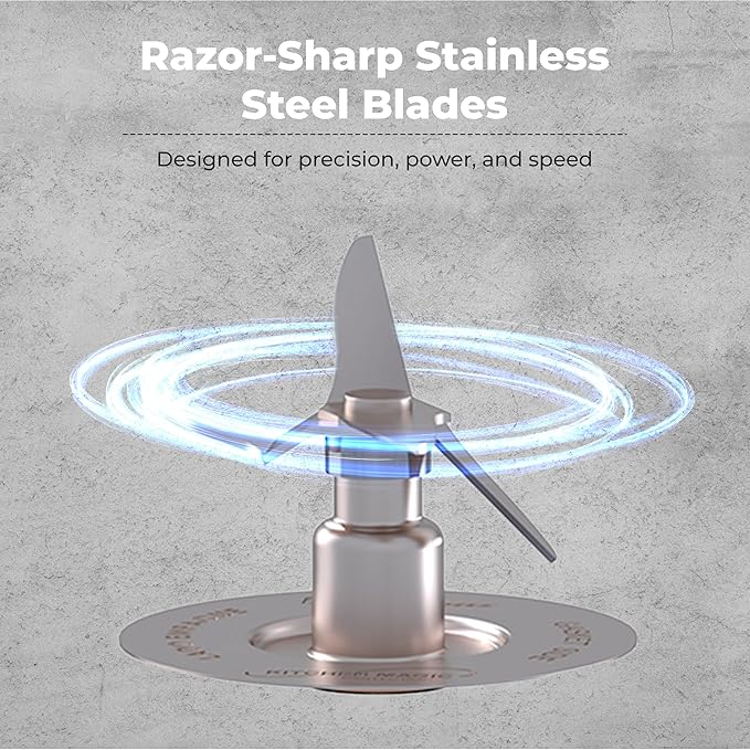 Koblenz Mix&Shake Blender, 20 oz Portable Blender, 600W Motor, Pulse, ON/OFF Functions, Stainless Steel Blades, Shakes, Sauces, Smoothie Maker, (1) 20 oz To-Go Bottle, Blue, MSKM-600 A