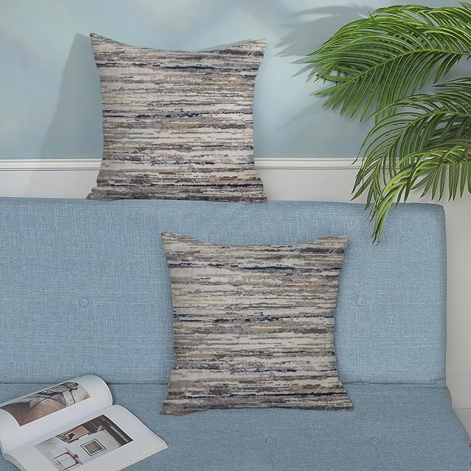 Boho Pillow Covers 18x18 Pack of 2 Gray Art Painting Decorative Throw Pillow Covers Outdoor Decor Bohemian Abstract Modern Decor Pillowcase Farmhouse Linen Cushion Case for Home Sofa Couch
