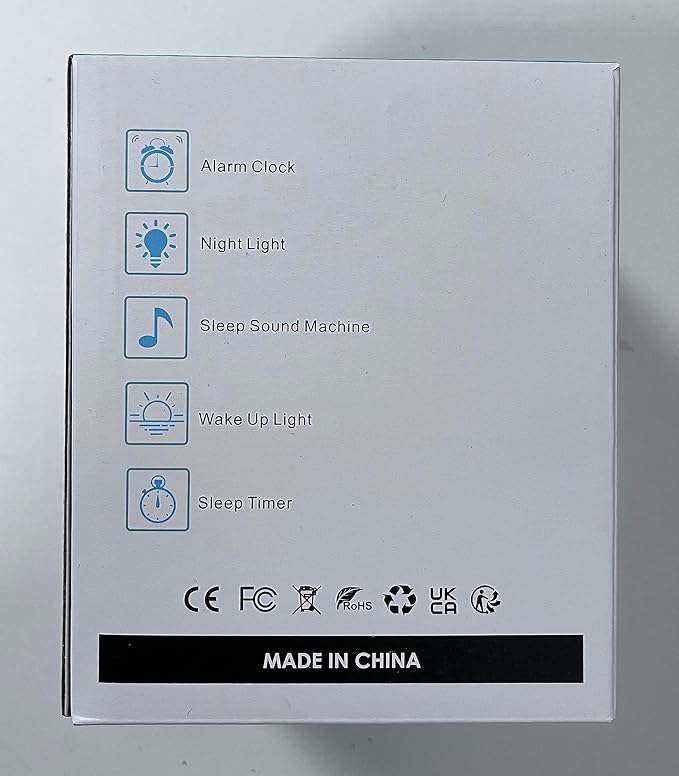 Kids Alarm Clock, Toddler Sleep Training Clock with Night Lights, Sound Machine, Time to Wake Dinosaur Alarm Clock for Children, Gift Ideas for Kids Toddler Boy Girl (Green)