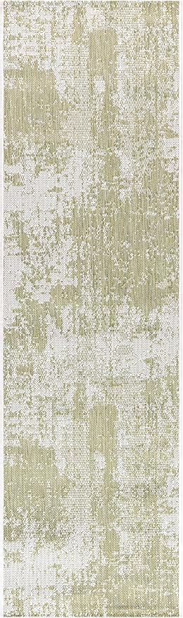 Keen Home Design Terrace Outdoor Runner Rug - 2x10 Washable Indoor/Outdoor Rug for Patio, Kitchen, Balcony, Beach, Garden, Deck and Porch, Size: 2'2"x9'11"