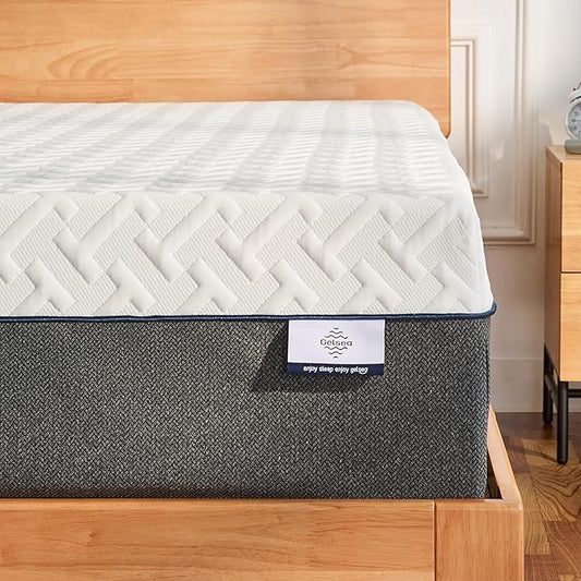 12 Inch Queen Green Tea Memory Foam Mattress for Cool Sleep & Pressure Relief, Bed in a Box, Removable Cover No Fiberglass, CertiPUR-US Certified