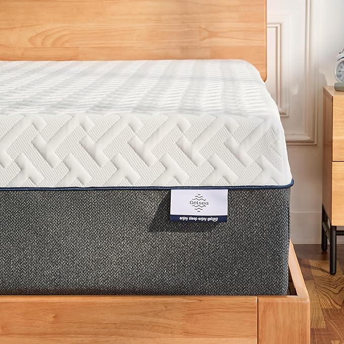 12 Inch King Green Tea Memory Foam Mattress for Cool Sleep & Pressure Relief, Bed in a Box, Removable Cover No Fiberglass, CertiPUR-US Certified